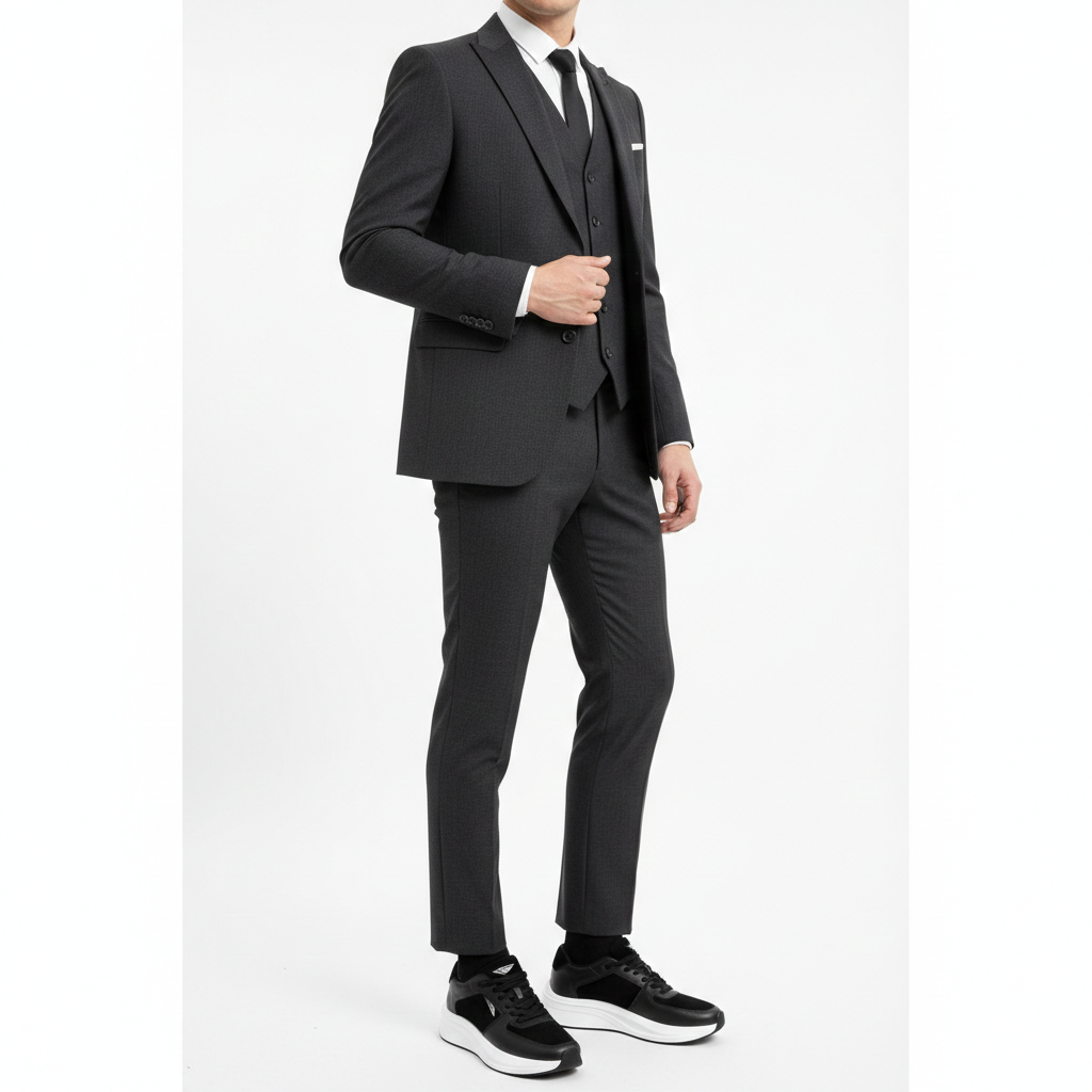 TÊNIS FILLON LEATHER BLACK WHITE - COURO LEGÍTIMO