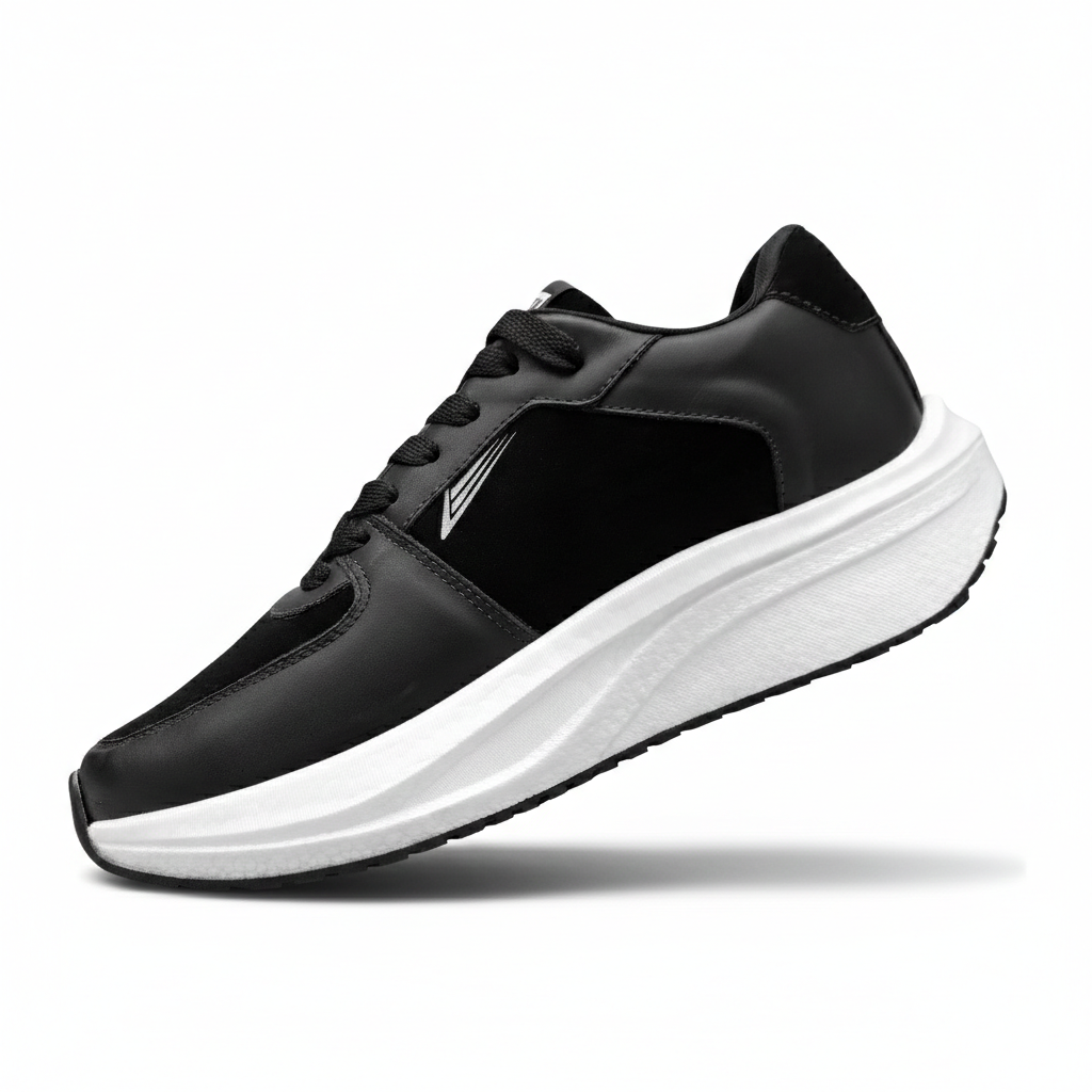 TÊNIS FILLON LEATHER BLACK WHITE - COURO LEGÍTIMO