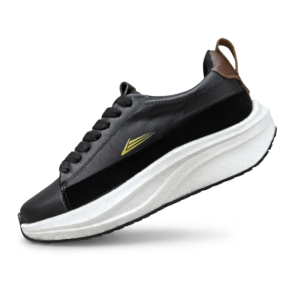 TÊNIS LEATHER EXECUTIVE BLACK & COFFEE